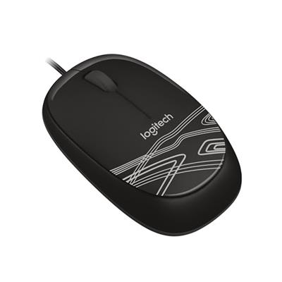 Mouse Optico Negro Con Cable M105 Logitech