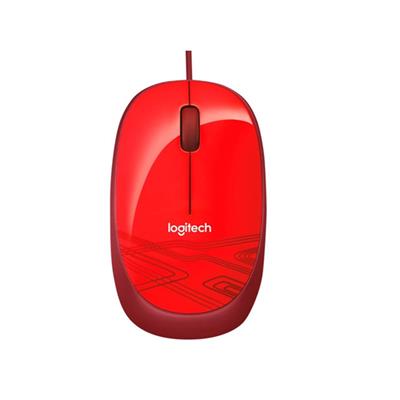 Mouse Optico Rojo Con Cable M105 Logitech