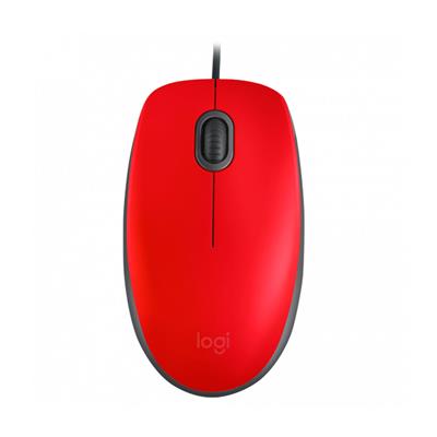 Mouse Logitech M110 Silent Rojo