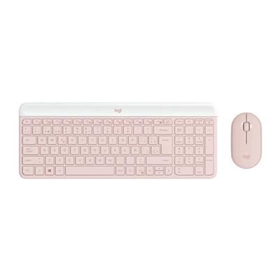 Combo Teclado y Mouse Logitech MK470 Rose Wireless