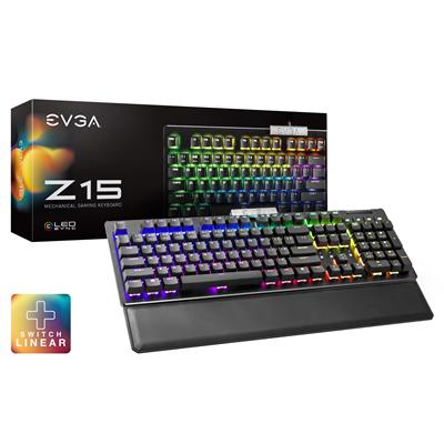 Teclado Gamer Evga Z15 Sp Rgb Linear Silver