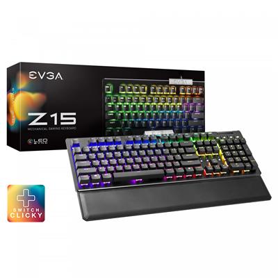 Teclado Gamer Evga Z15 Sp Rgb Clicky Bronze