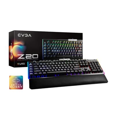 Teclado Gamer Evga Z20 Sp Rgb Clicky Cool-Gray