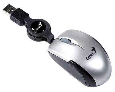 Mouse Micro Traveler retráctil V2 USB Gris