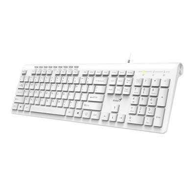 Teclado Usb Genius En Español Color Blanco SlimSta