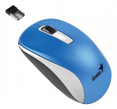 Mouse Genius NX-7010 White+Blue Wireless New Pack