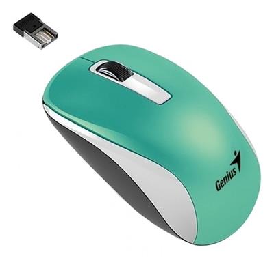 Mouse Genius NX-7010 White+Turquesa Wireless New P