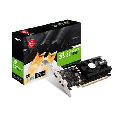 Placa de Video MSI GeForce GT 1030 4G LP DDR4 OC
