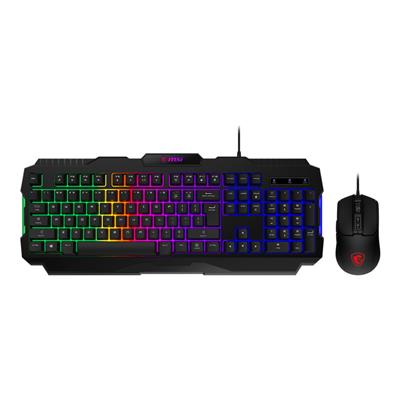 Combo Teclado y Mouse USB Gamer MSI FORGE GK100