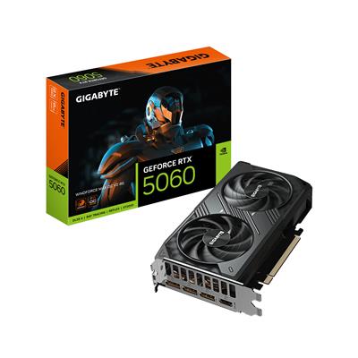 Placa de Video Gigabyte GeForce RTX 5060 WINDFORCE MAX OC V2 8G