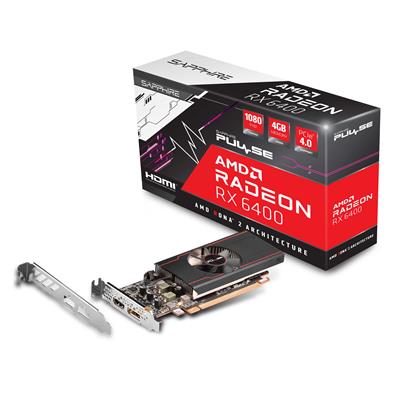 Placa De Video Sapphire Radeon RX 6400 PULSE LR GDDR6 4G