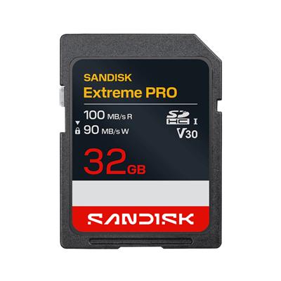 Tarjeta de Memoria SanDisk Extreme PRO SDHC 32GB UHS-I U3 V30 4K UHD 100MB/s