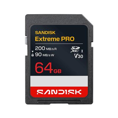 Tarjeta de Memoria SanDisk Extreme PRO SDXC 64GB UHS-I U3 V30 4K UHD 200MB/s
