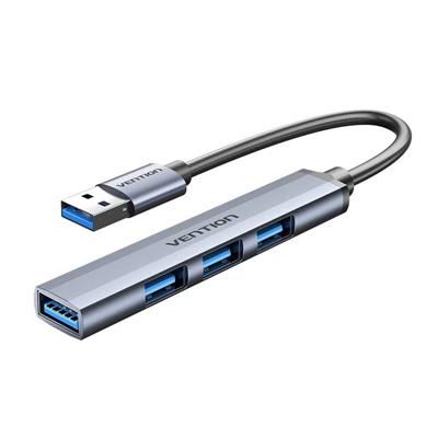 Mini Hub Vention USB 3.0 4 en 1 Aluminio 15cm