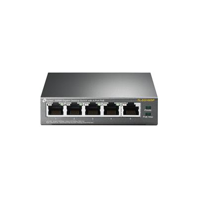 Switch 5P Giga (4 ptos POE) Tp Link Desk  TL-SG1005P