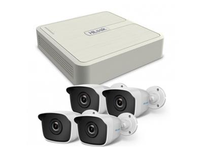 Kit 4 cámaras Análogas Bullet 1 MP y DVR 4 ch.