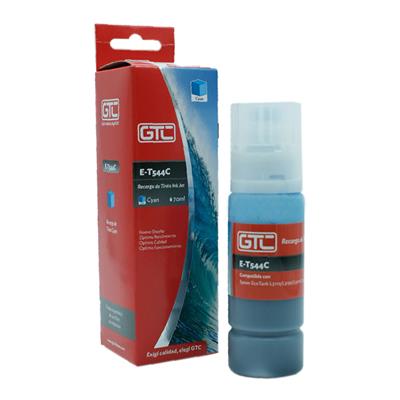 Tinta Alternativa T544 GTC Para Epson 70ml L3110 L3150 L5190 Cyan