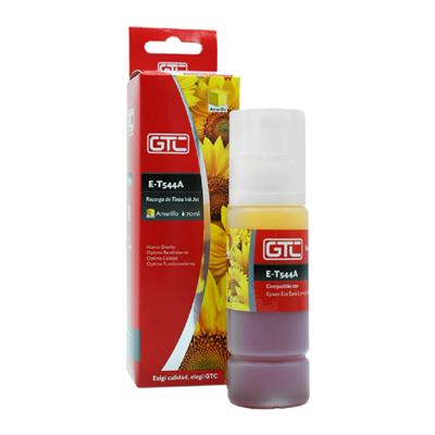 Tinta Alternativa T544 GTC Para Epson 70ml L3110 L3150 L5190 Amarillo