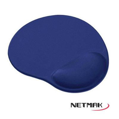 Pad Mouse Gel Azul Marca Netmak