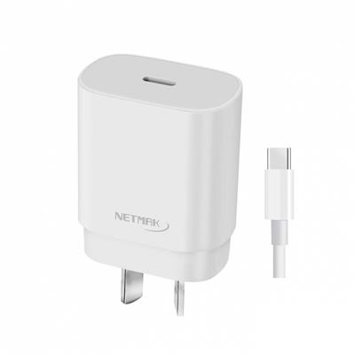 Cargador Netmak NM-CP2 De Pared USB-C PD 30W