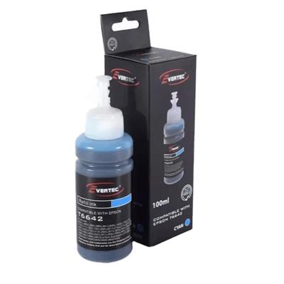 Botella De Tinta Evertec Compatible Con Epson T6642 Cyan 100ml