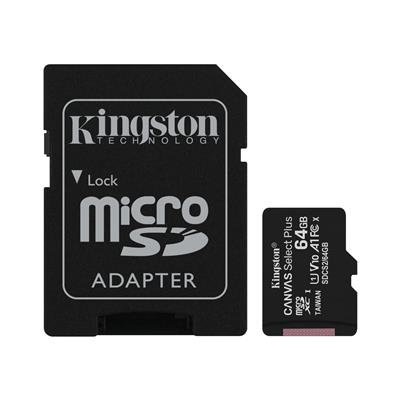 Tarjeta microSDXC 64GB Canvas Go Plus C10 c/adapt.