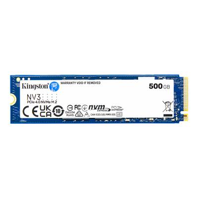 Disco SSD Kignston NV3 500GB M.2 NVMe 2280 PCIe 4.0 6000MB/s