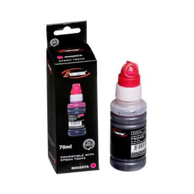 Botella De Tinta Evertec Compatible Con Epson T504 3 Magenta 70ml