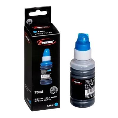 Botella De Tinta Evertec Compatible Con Epson T544 2 Cyan 70ml