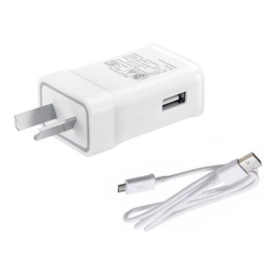 Cargador De Celular Con Cable 2.0A Ficha Micro Usb Blanco