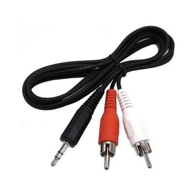 Cable Miniplug 3,5mm a 2 RCA 1.5M Netmak