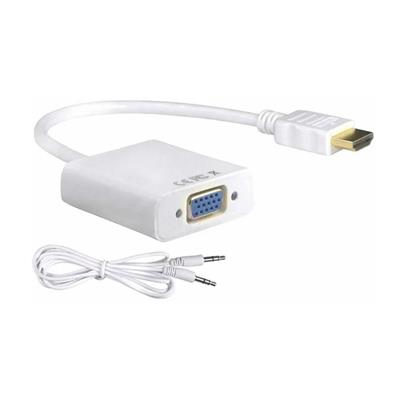 Convesor Netmak HDMI a VGA + 3.5mm Audio