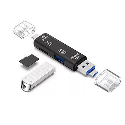 NETMAK LECTOR DE TARJETAS MIROSD USB/TIPOC/MICRO