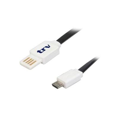 Cable Micro Usb Dual Color Negro Marca Trv Electronics
