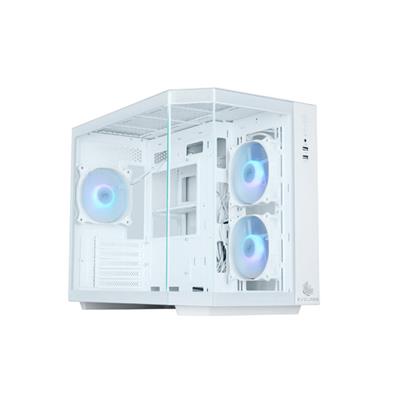 Gabinete Gamer EVOLABS PRIMACY White EVO-300MW c/ ARGB Fan 120mm x3