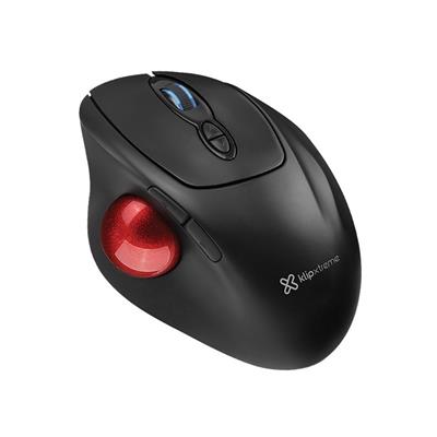 Mouse Inalámbrico Klip Xtreme ErgoBall Negro