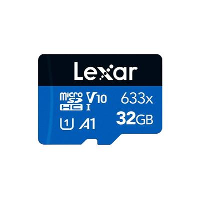 Tarjeta microSDXC Lexar 633x 32GB UHS-I C10 U1 V10 S/Adaptador