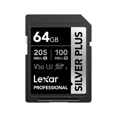 Tarjeta Lexar Professional SILVER PLUS SDXC 64GB UHS-I