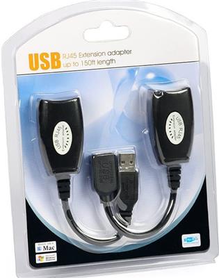 Extensor Alargue Cable Usb X Utp Rj45 Cable Red Hasta 45 Mts