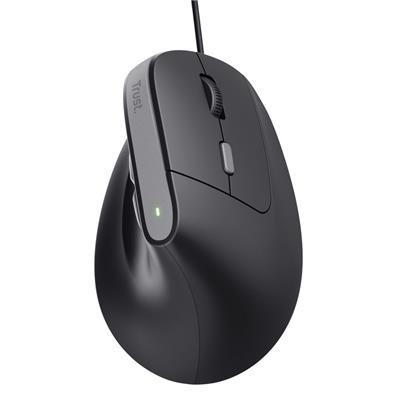 Mouse Ergonómico Vertical Trust Bayo II Black