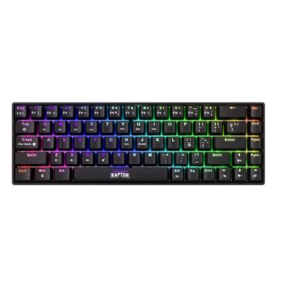 Teclado Mecanico 65% Wireless Raptor Fireclaw M68 