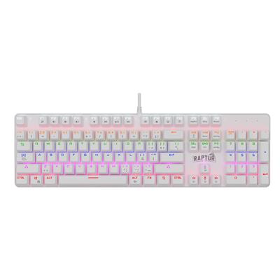Teclado Mecanico Raptor Fireclaw M104 Retroiluminado Switch Red Outemu White