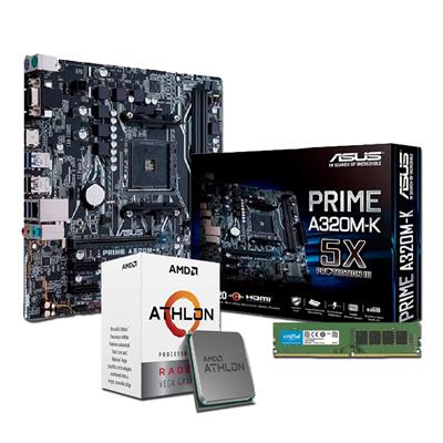 Combo Actualización AMD Athlon 3000G + A320M + 8GB