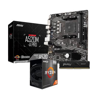 Combo Actualización AMD Ryzen 5 5600G + A520M + 8G