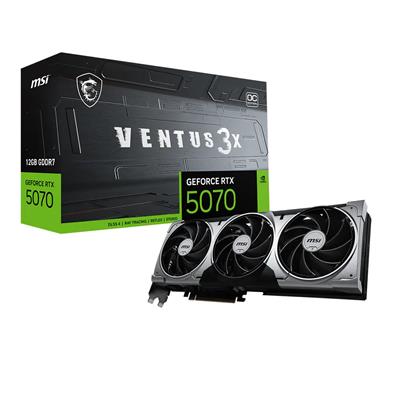 Placa de Video MSI GeForce RTX 5070 12G VENTUS 3X 