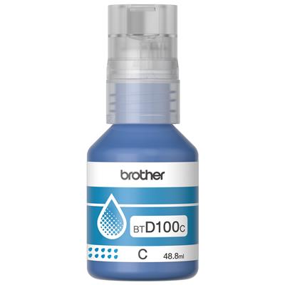 Botella de Tinta Brother BTD100 Color Cian