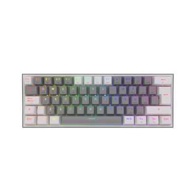 Teclado Mecánico Redragon Fizz Pro K616 Wireless 60% Gray/White ES