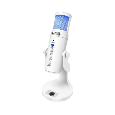 Microfono Raptor Vox Pro RGB USB P/Streaming White