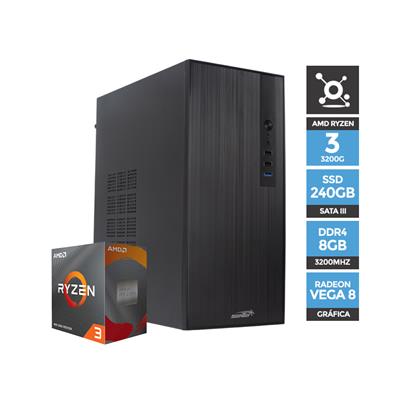 PC Armada AMD Ryzen 3 3200G A520 8GB SSD 240GB