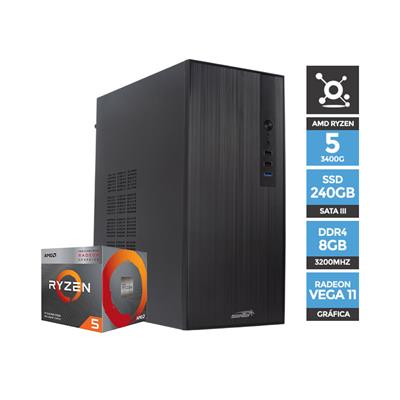 PC Armada AMD Ryzen 5 3400G A520 8GB SSD 240GB